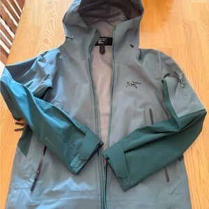Arc'teryx Green Ski Snow Jacket Waterproof Hooded